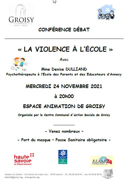 2021 11 24 La violence à lécole