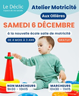 affiche motricité enfants plots déclic