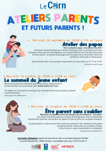 ateliers parents couleurs papa enfant maman bebe