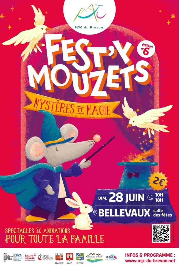 affiche fest y mouzets mysteres magie souris chapeau oiseau