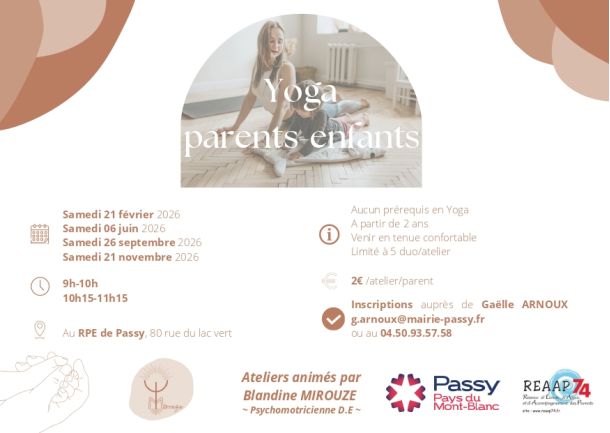 affiche yoga maman enfant