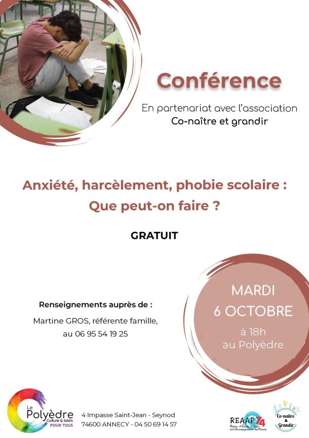 affiche harcelement enfant repli conférence