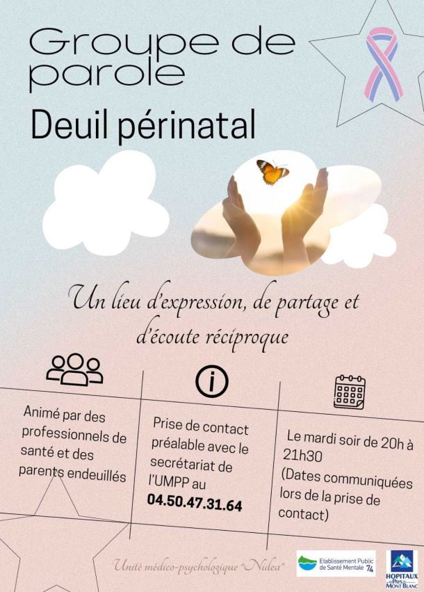 affiche groupe parole deuil perinatal