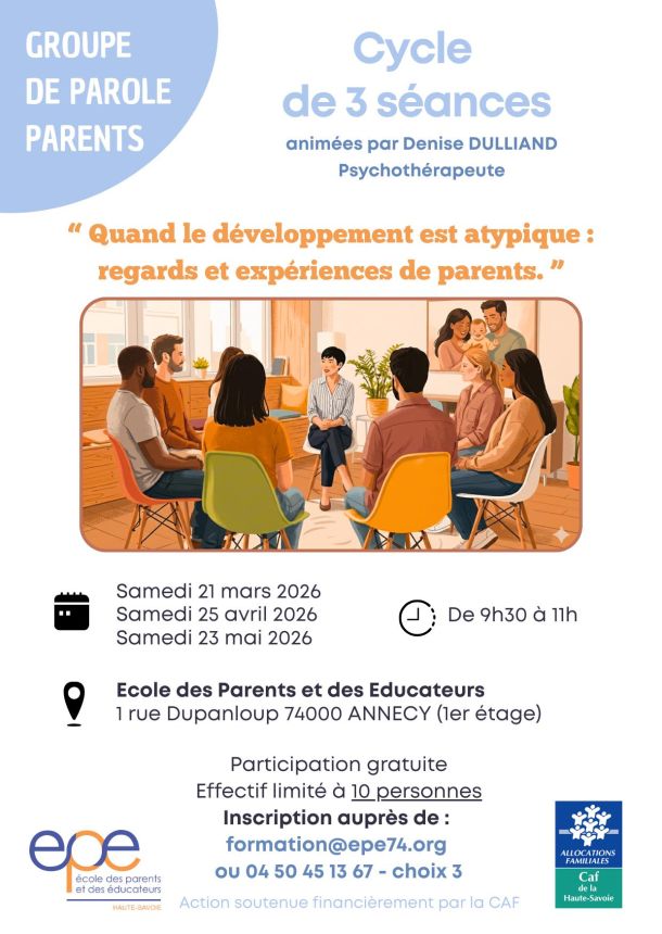 Affiche groupe de paroles parents