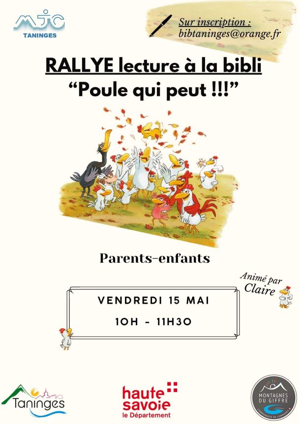 rallye lecture poules plumes
