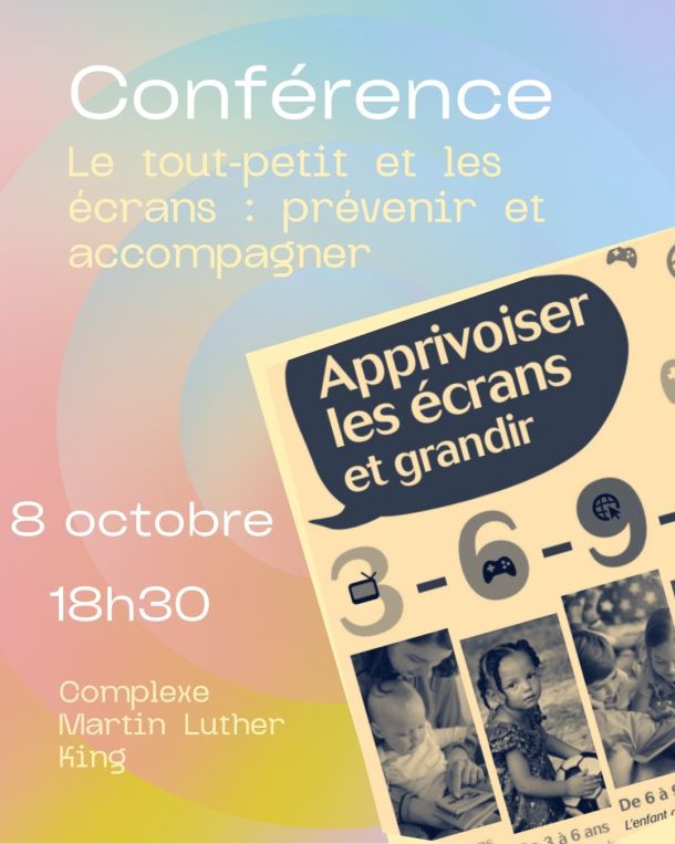 affiche apprivoiser les écrans tout-petit