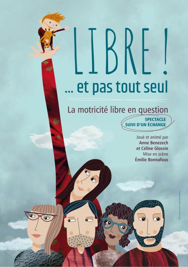 affiche libre et pas tout seul enfant parents