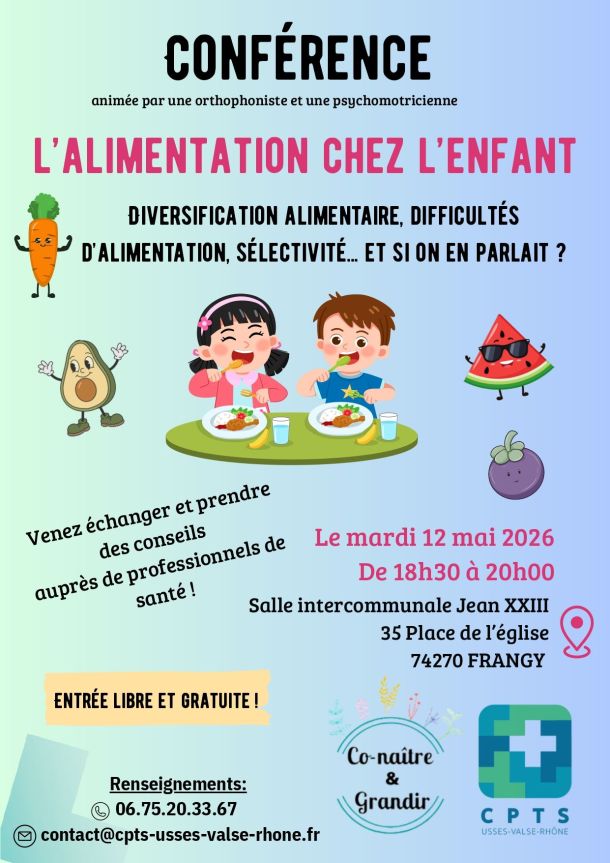 conférence alimentation enfant fruits légumes rigolos