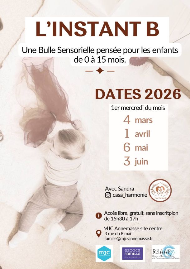 Affiche Instant B bébé tapis